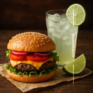 Combo (Regular Beef Burger + Fruit Lime)                  