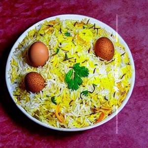 Egg Dum Biryani Basmati Rice