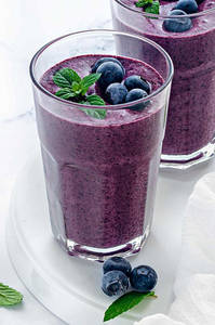 Blueberry Mint Shake