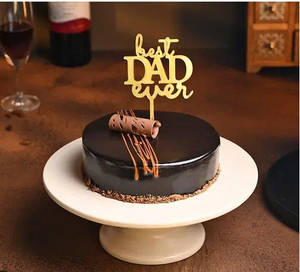 Eggless Father's Day Spl Chocolate Cake +with Tag