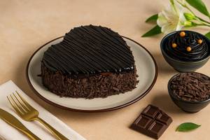 Chocolate Truffle Heart Cake  - 500g