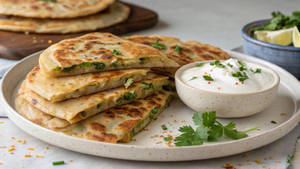 Dahi + Aloo Paranthe