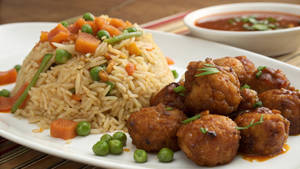 Fried Rice + Manchurian