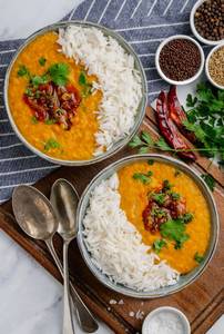 Dal Tadka With Rice    