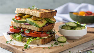 Veg Club Sandwich