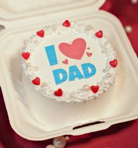 I love dad fathers day cake