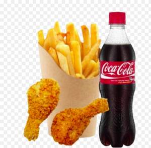 Chicken [2 Pieces] With French Fries [Regular] And Coke [250 Ml]