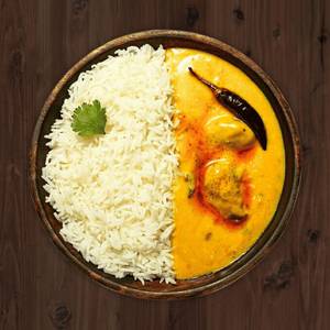 Kadhi Rice with pakode