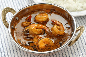 Ghee Roast Prawn Curry