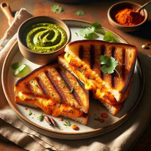 Schezwan Chilli Cheese Sandwich