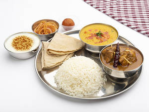 Home Style Chicken Curry Thali