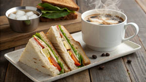 Veg Sandwich + Coffee