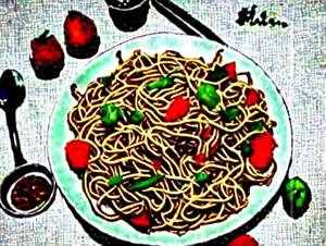 Schezwan Chicken Noodles