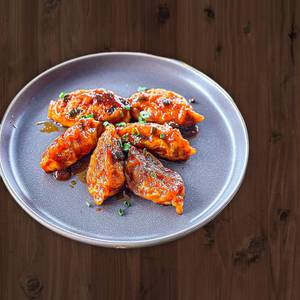 Chicken schezwan momo [half]