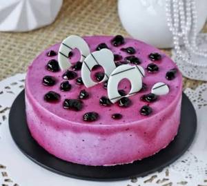 Blueberry filling cake