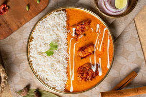 Butter Chicken With Steamed Rice (serves 1)