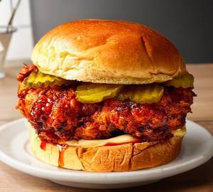 Nashville chicken burger