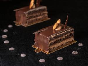 Vegan Chocolate Cake Slice