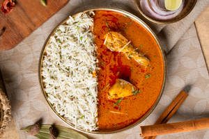 Home Style Chicken Curry With Steamed Rice (serves 1)