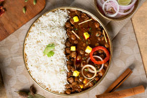 Dhaba Style Cholle Chawal (serves 1)
