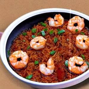 Prawns Manchurian Rice