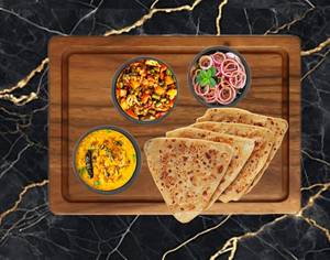 Mix Veg + Dal Fry with Tawa Paratha Meal