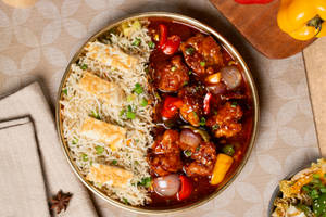 Chilli Chicken With Egg Fried Rice (serves 1)