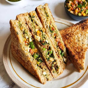 Chatpata Jumbo Cheese Club Sandwich