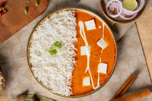 Paneer Makhni With Steamed Rice (serves 1)