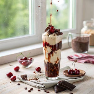 Cold Coffee With Brownie