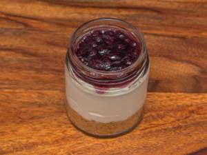Blueberry Cheesecake In A Jar