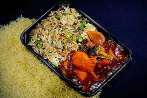Chilli Paneer With Fried Rice