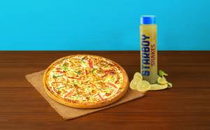 Chicken Tikka Pizza (P) + Pudina Shikanji