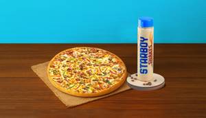 Chicken Feast Pizza (L) + Salted Caramel Coffee