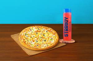 Paneer Peri Peri Pizza (P) + Watermelon Cooler