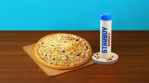 Margherita Pizza (L) + Cold Coffee