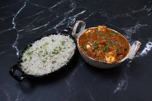 Kadhai Paneer With Rice