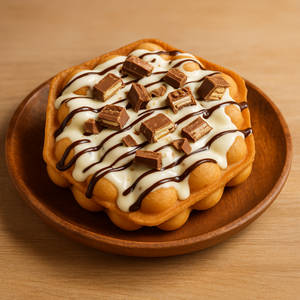 Kitkat Crown Bubble Waffle