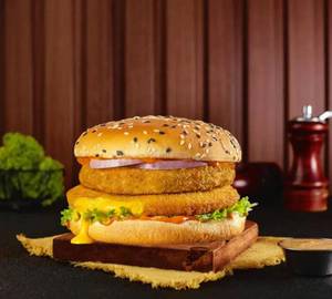 Double Decker Veg Burger