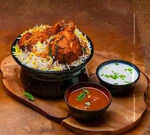 Chicken fry biryani Single