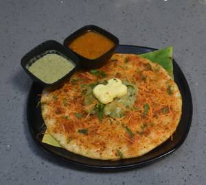 Open Butter Masala Dosa