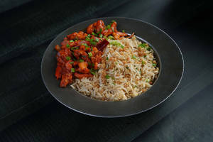 Dragon Chicken With Garlic Rice