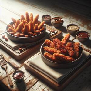 Chicken fingers 4pics 