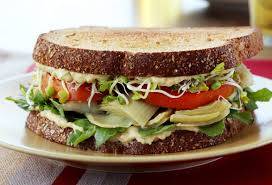 Vegan Hummus Open Sourdough Sandwich