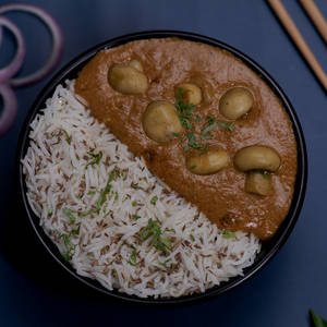 Mushroom Masala Rice Bowl