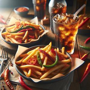 Peri peri fries combo with cold drink 400ml
