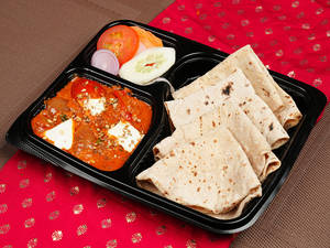 Kadai Paneer & 4 Tawa Roti Mealbox [3 Cp]