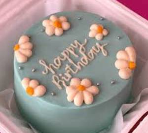 Floral Mini Vanilla Cake [250Gm]