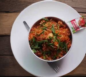 Veg Fried Rice With Sauce