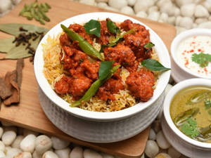 Chicken 65 Biryani Bone